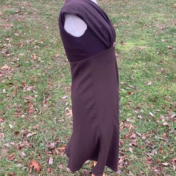 EVAN PICONE BROWN COCKTAIL DRESS WOMENS 6 - Picture 6 of 10